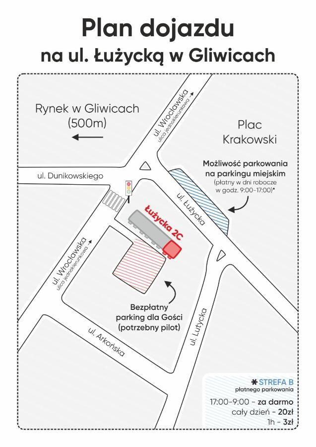 Kairos Apartments - Szafir - Darmowy Parking, Scisle Centrum Γκλίβιτσε Εξωτερικό φωτογραφία